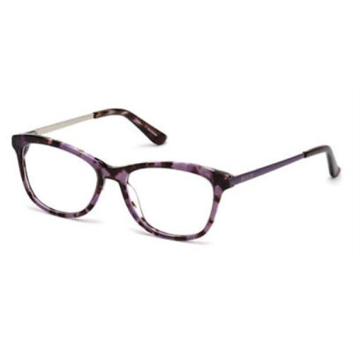 Guess GU2681-083 Tortoise Purple Eyeglasses - Tortoise Purple Frame