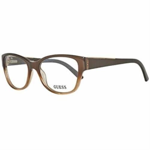 Guess Womens Frames Eyeglasses Cat Eye 2383 Brn Brown/gold 52 17 135