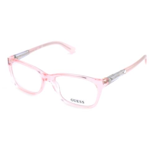 Guess Eyeglasses Women GU2581 072 Clear Pink 53 15 135 Frames Square