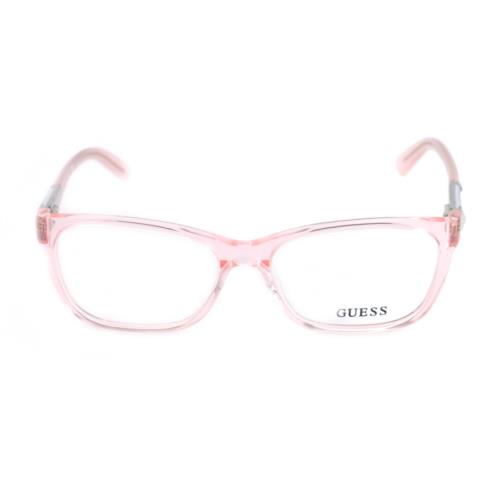 Guess eyeglasses  - Clear Pink , Clear Pink Frame, With Plastic Demo Lens Lens 1