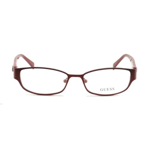 Guess Womens Eyeglasses GU 2412 O92 Satin Red 52 16 135 Frames Rectangle