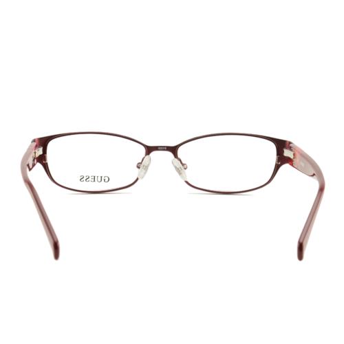 Guess eyeglasses  - Satin Red , Satin Red Frame, With Plastic Demo Lens Lens 2