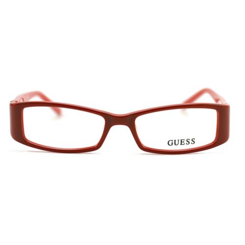 Guess eyeglasses  - Red , Red Frame, With Plastic Demo Lens Lens 1