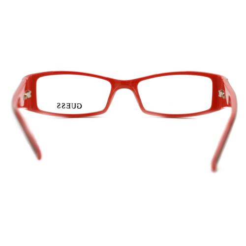Guess eyeglasses  - Red , Red Frame, With Plastic Demo Lens Lens 2