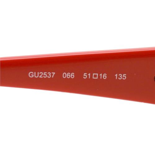 Guess eyeglasses  - Red , Red Frame, With Plastic Demo Lens Lens 3