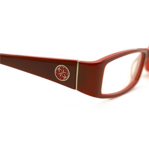 Guess eyeglasses  - Red , Red Frame, With Plastic Demo Lens Lens 4