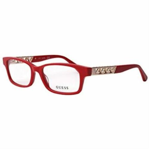 Guess Eyeglasses For Women Square GU-2785/V 066 Red 54 - 16 -140