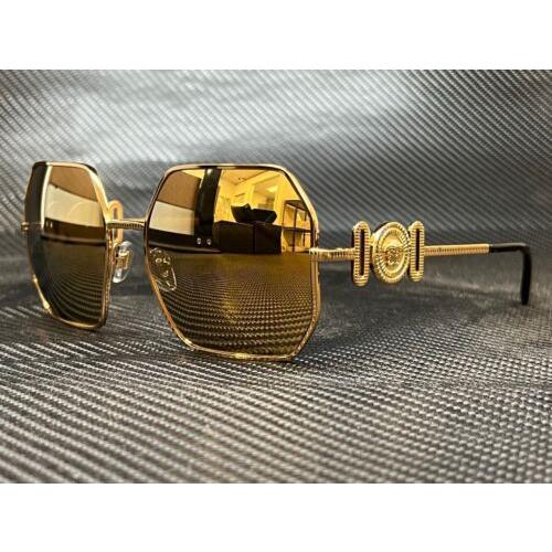Versace VE2248 10027P Gold Squared 58 mm Women`s Sunglasses