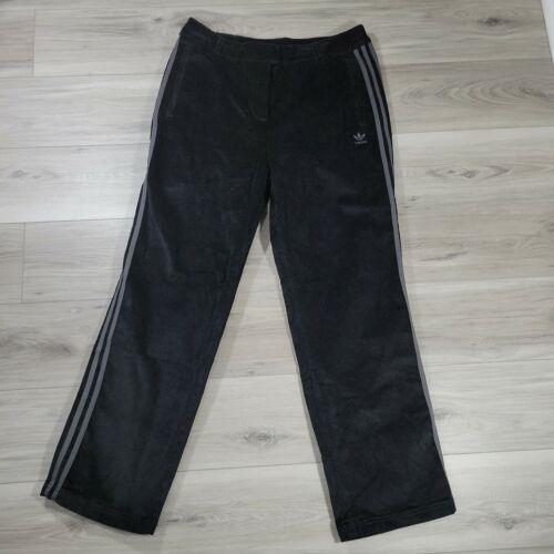 Adidas Originals Women`s Velvet Corduroy Pants Large Black GU0813