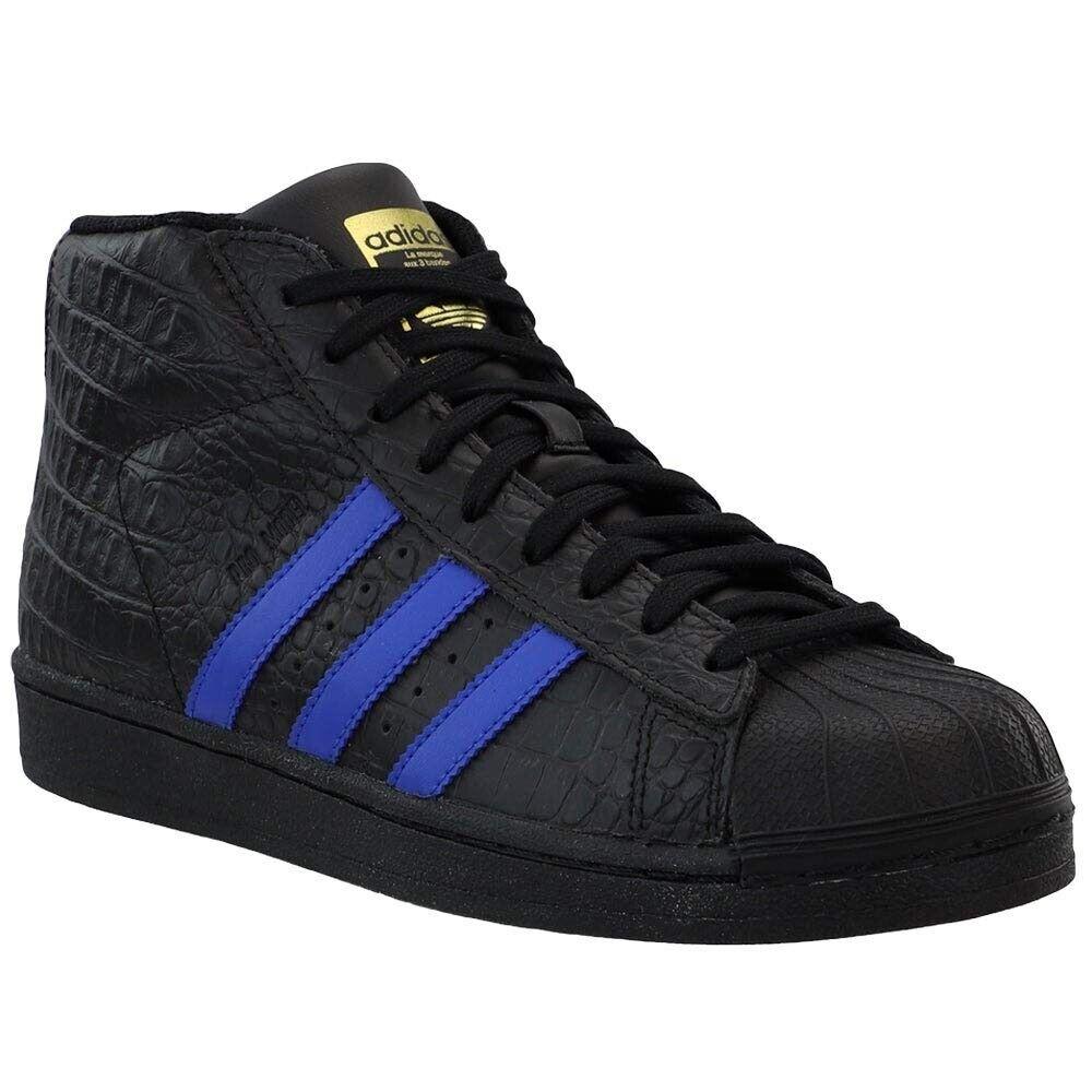 Adidas Pro Model CQ0877 Boys Core Black Athletic Running Shoes Size 6.5 HS1275