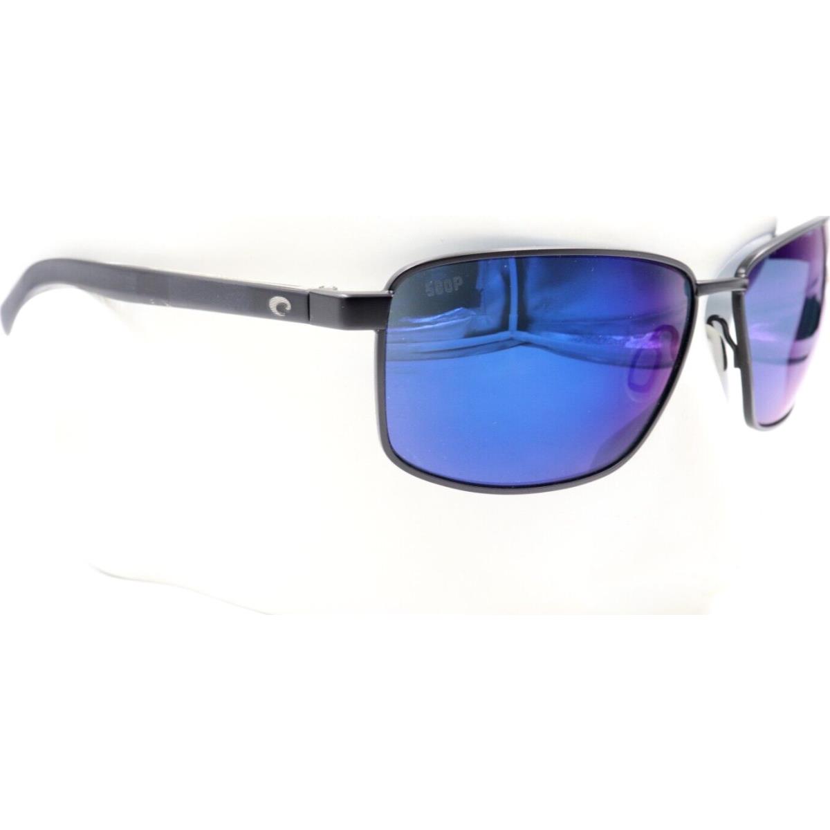 Costa Del Mar Ponce Black Blue Mirror 580P Sunglasses 06S4008 40080863