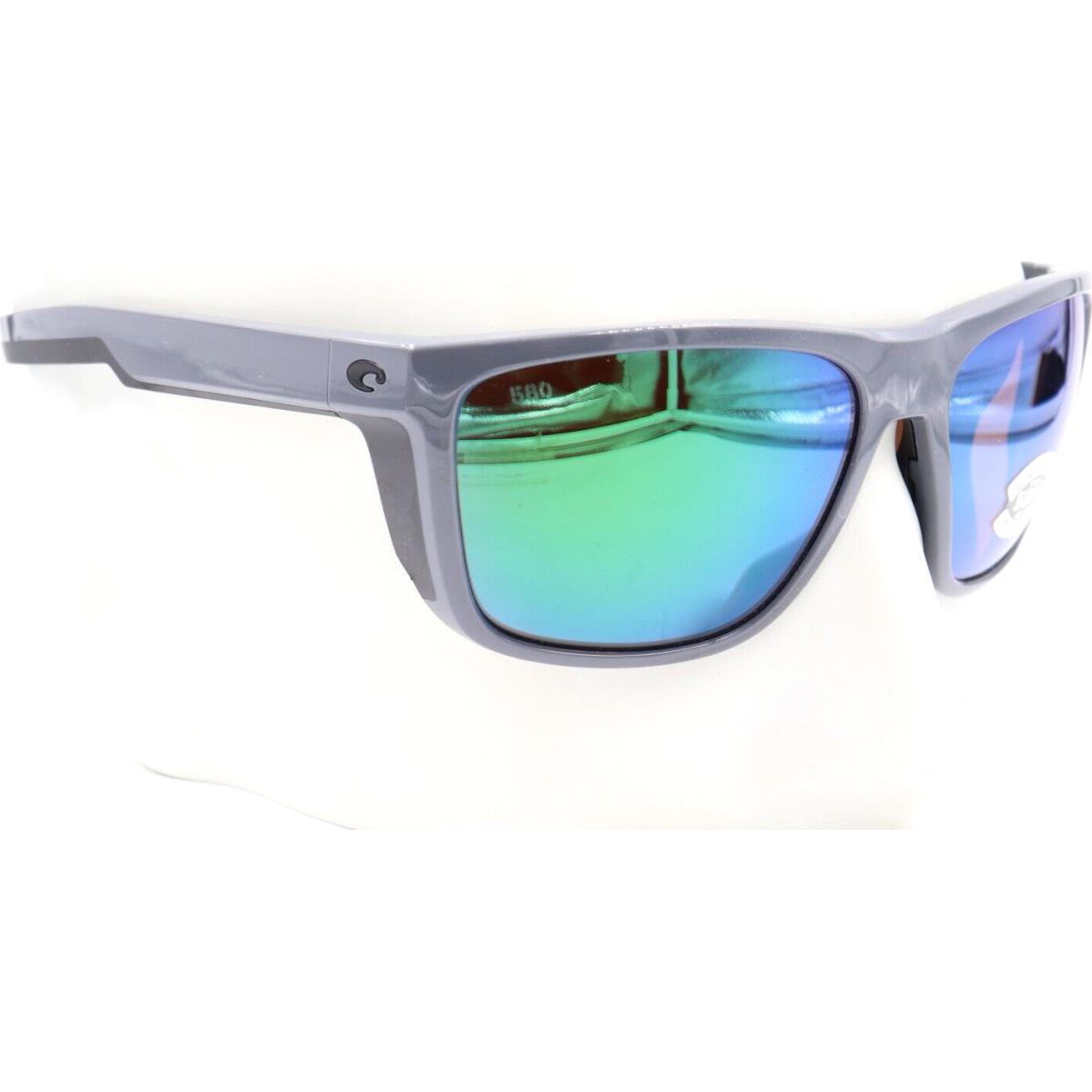 Costa Del Mar Ferg 298 Shiny Gray Green Mirror 580G Sunglasses 06S9002-90023459