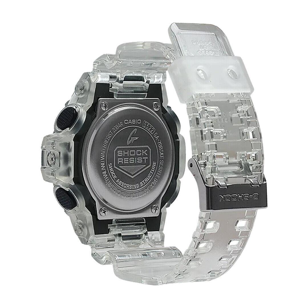 G-shock Casio GA700SKE-7A Clear Men`s Sport Digital Analog Rubberized Watch