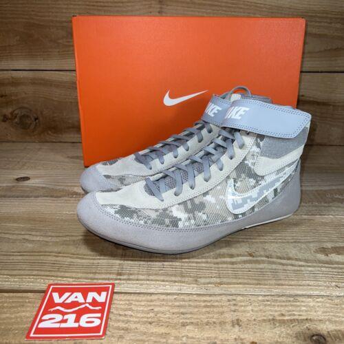 Nike Men s Speedsweep Vii Wrestling Shoes: Gray/camo: 366683-003: Sz 10