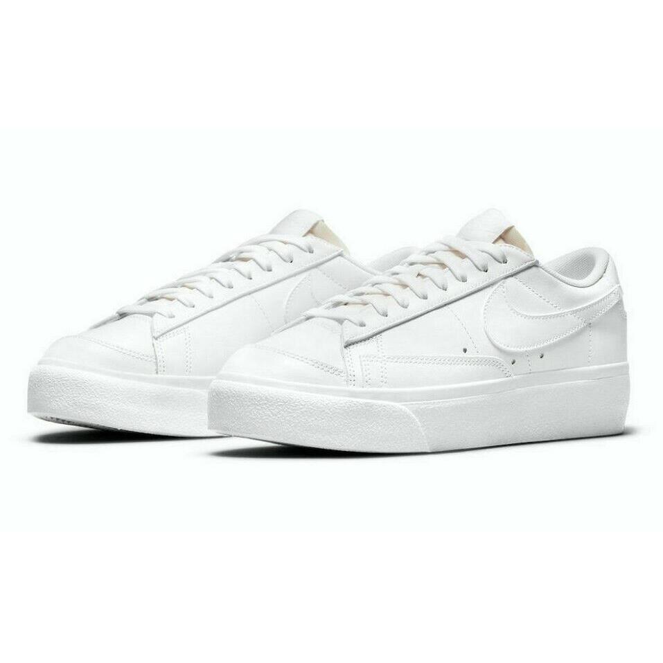 Nike Blazer Low Platform Womens Size 12 Sneakers Shoes DJ0292 100 White