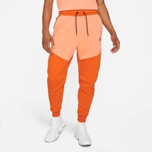 Nike Sportswear Tech Fleece Jogger Pants CU4495-893 Orange Men`s Medium-tall