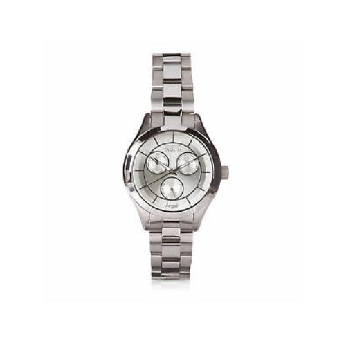 Invicta Womens 21693 Silver Stainless Steel Quartz Formal Watch