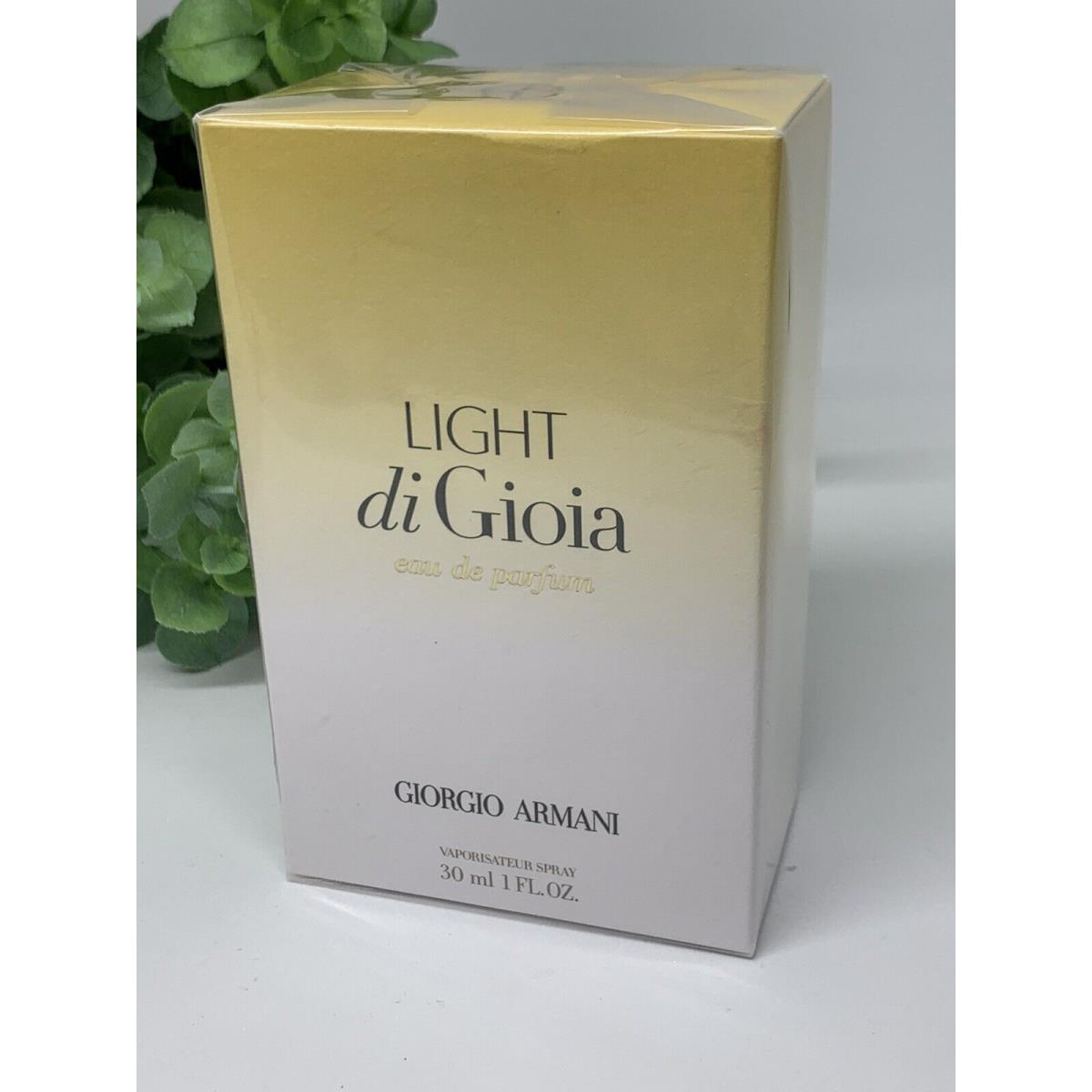 Giorgio Armani Light Di Gioia Women`s Perfume Eau De Parfum Spray 1 fl.oz./30mL