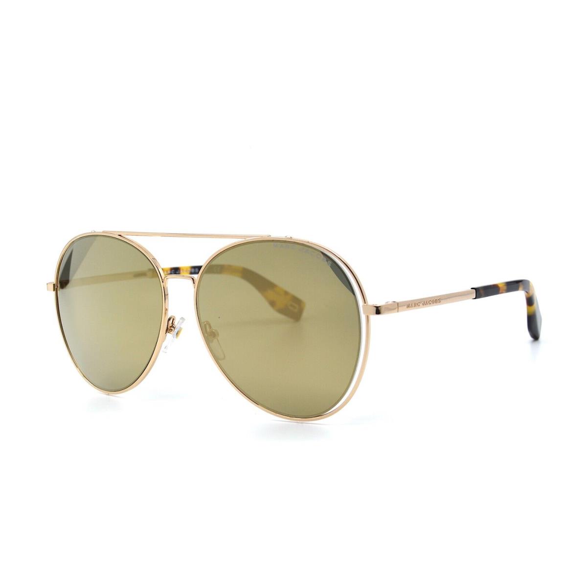 Marc Jacobs 328/F/S Scl Yellow Havana Aviator Sunglasses 60-15-145