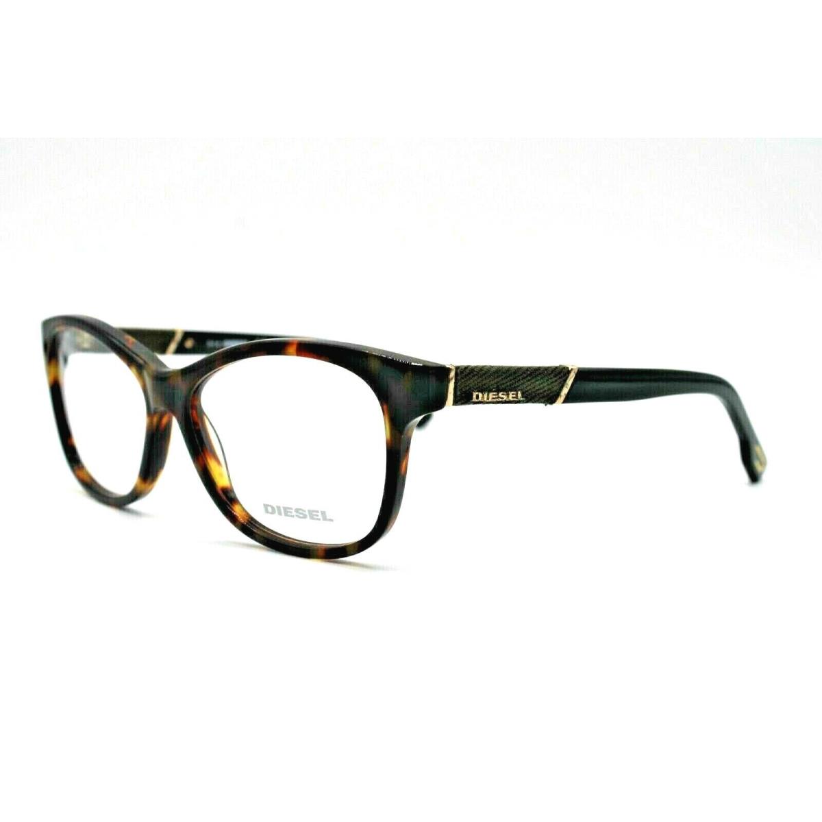 Diesel DL 5085 052 Dark Havana Eyeglasses Frame 54-14-140 RX