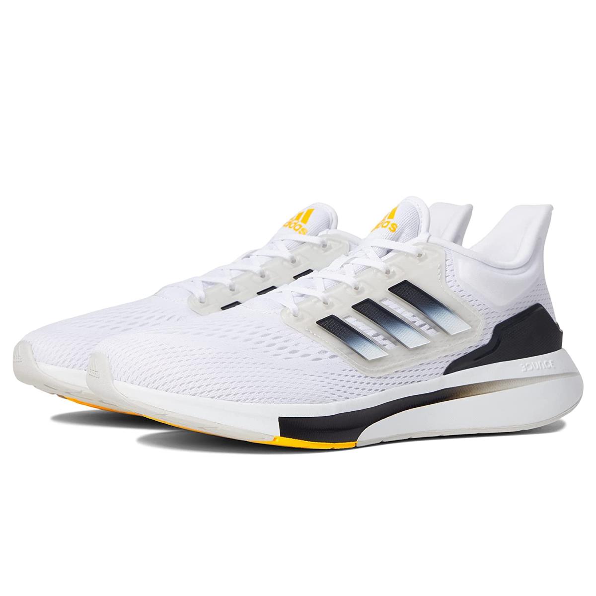 Man`s Sneakers Athletic Shoes Adidas Running EQ21 Run White/Black/Beam Yellow