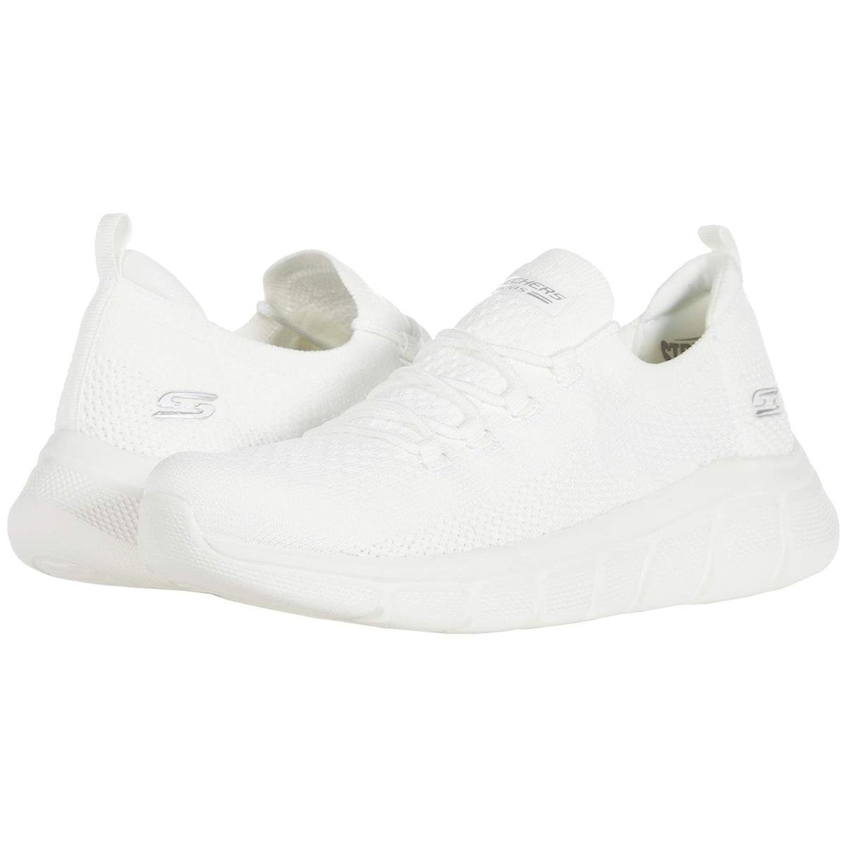 Woman`s Sneakers Athletic Shoes Bobs From Skechers Bobs B Flex White