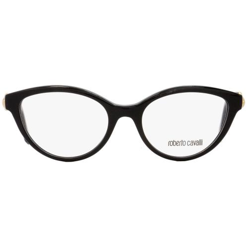 Roberto Cavalli Cat Eye Eyeglasses RC843 Asterope 005 Size: 52mm Black/gold 843