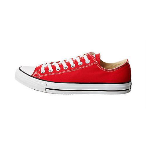 Converse Chuck Taylor All Star Shoes Low Top Red Classic Women Sneakers M9696 - Red