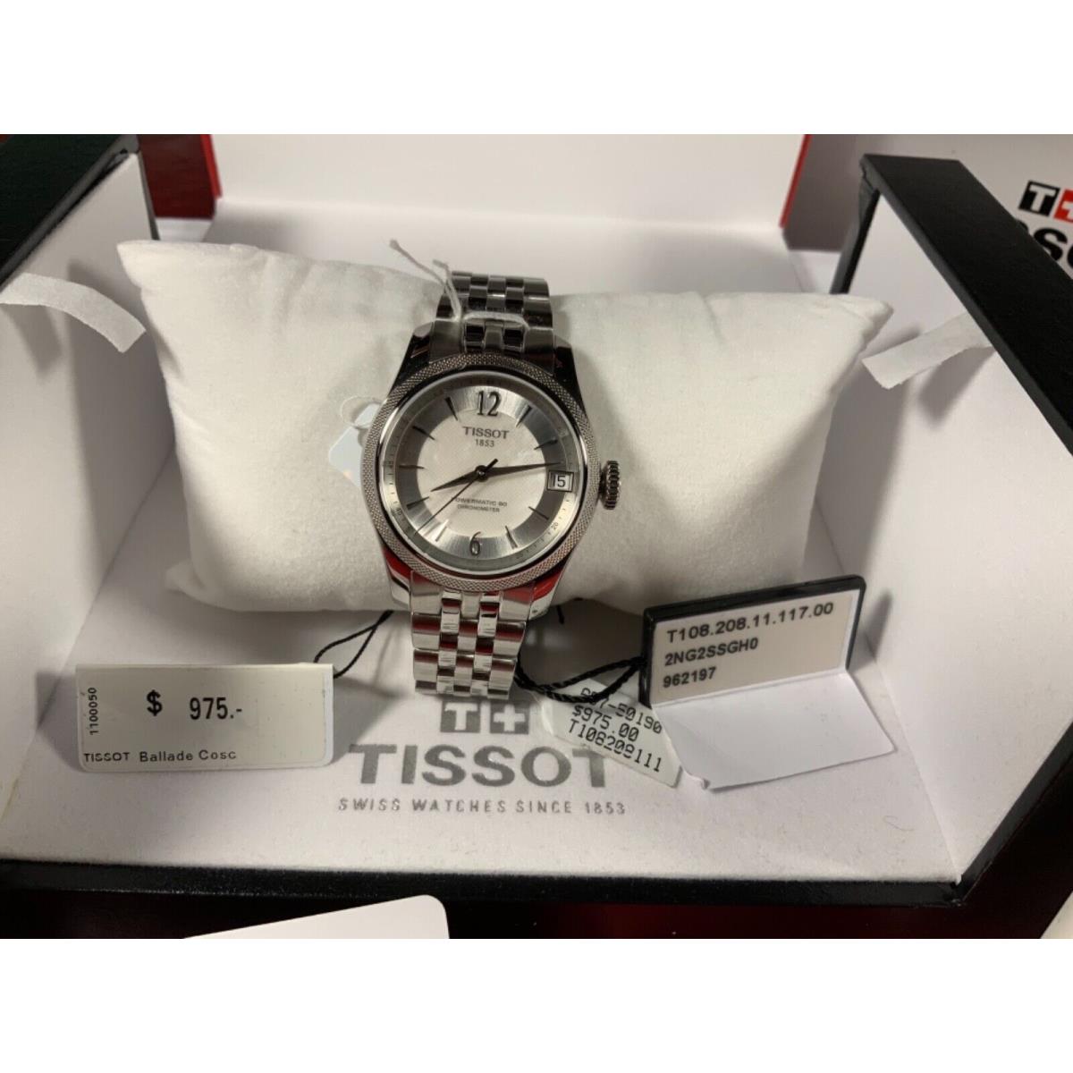 Tissot watch Ballade - Mother of Pearl Dial, Silver Band 0