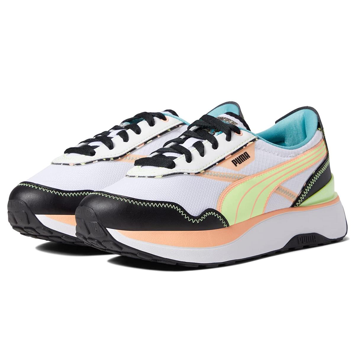 Woman`s Sneakers Athletic Shoes Puma Cruise Rider Rave Puma White/Fizzy Melon