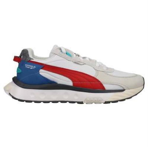 Puma 380697-01 Wild Rider Layers Lace Up Mens Sneakers Shoes Casual - White