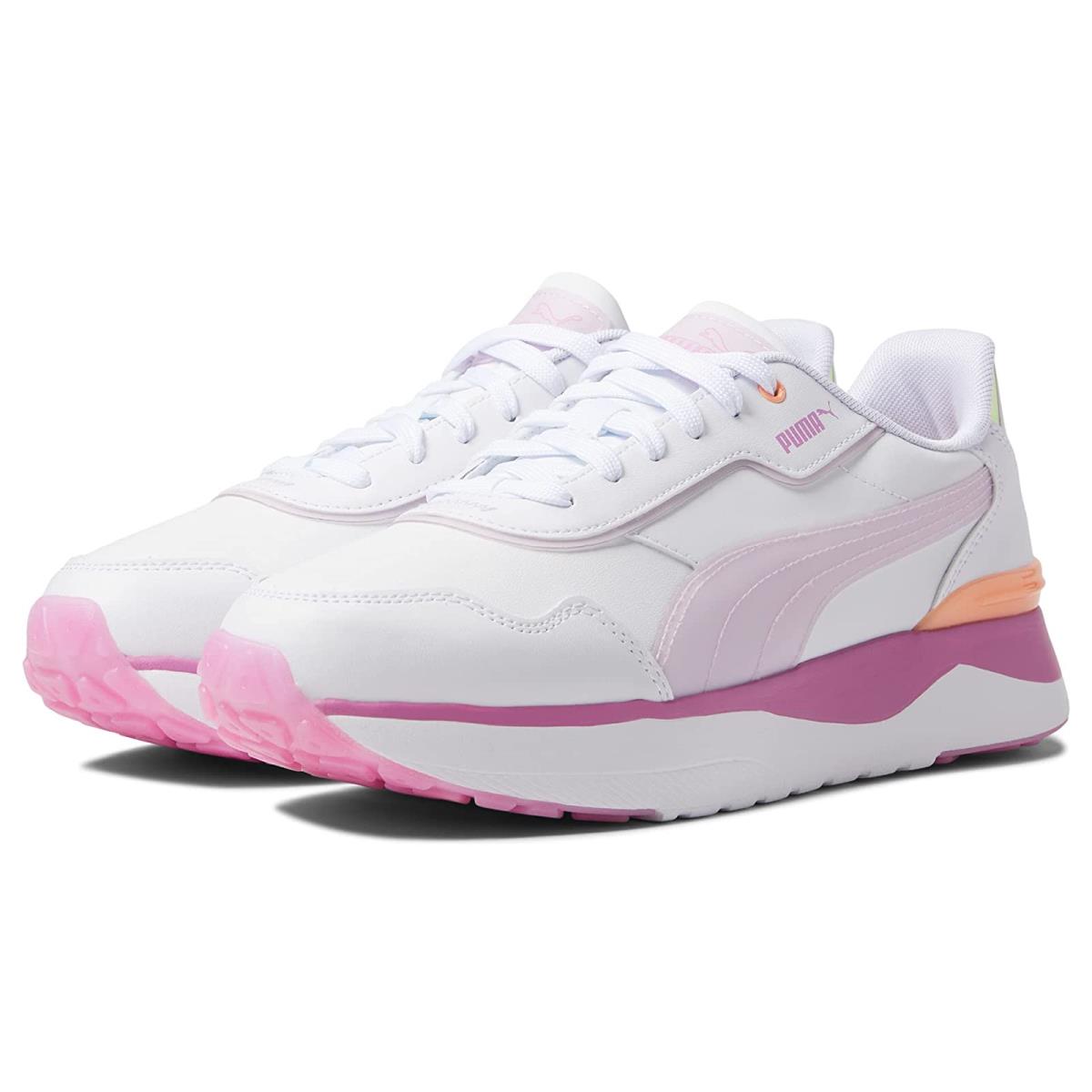 Woman`s Sneakers Athletic Shoes Puma R78 Voyage Candy Puma White/Lavender Fog/Opera Mauve
