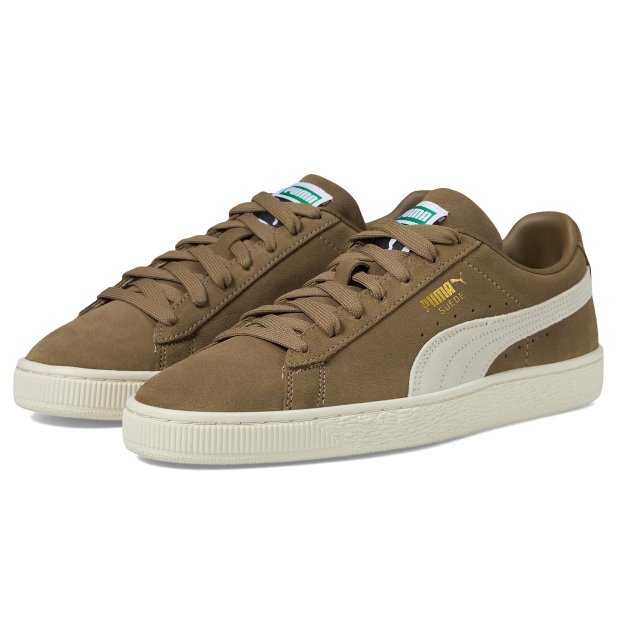 Man`s Sneakers Athletic Shoes Puma Suede Classic Xxi Chocolate Chip/Alpine Snow