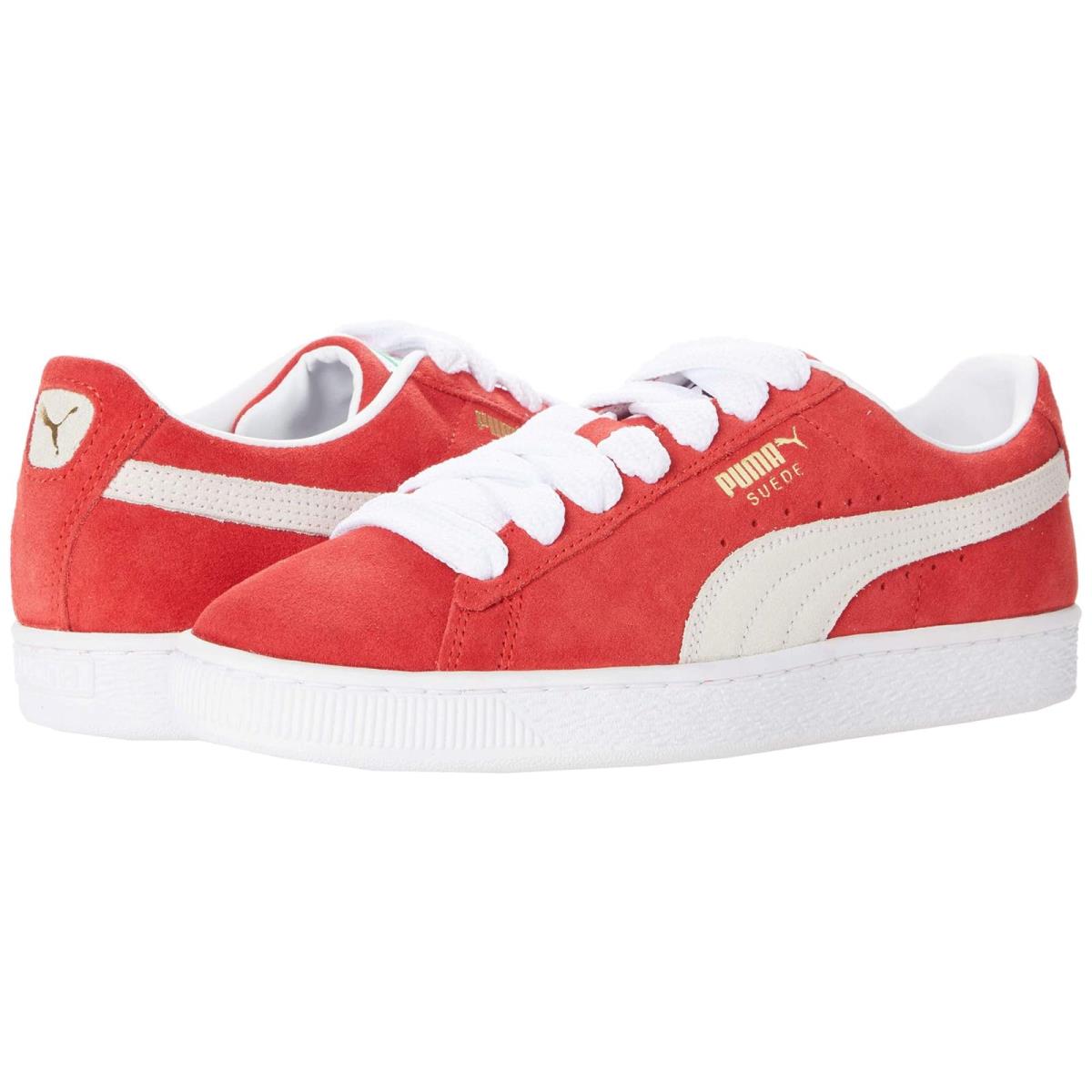 Man`s Sneakers Athletic Shoes Puma Suede Classic Xxi High Risk Red/Puma White