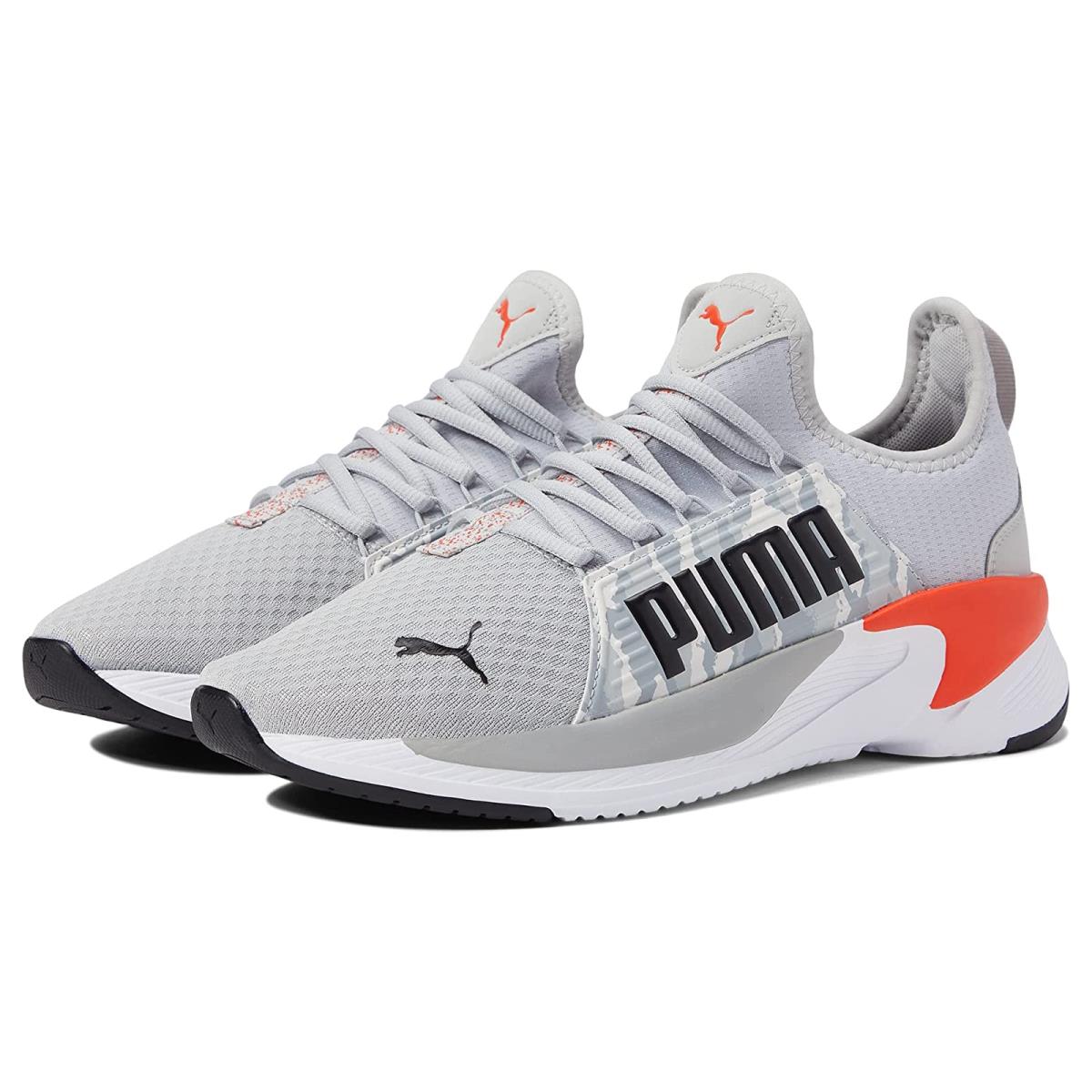 Man`s Sneakers Athletic Shoes Puma Softride Premier Slip-on Camo Harbor Mist/Puma Black/Cherry Tomato