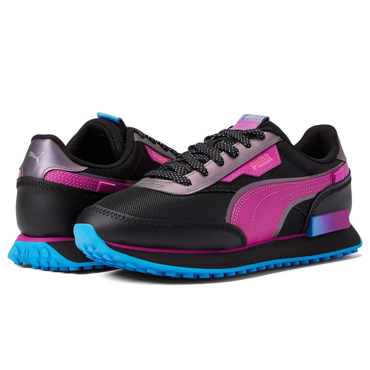 Woman`s Sneakers Athletic Shoes Puma Future Rider LS Puma Black/Deep Orchid