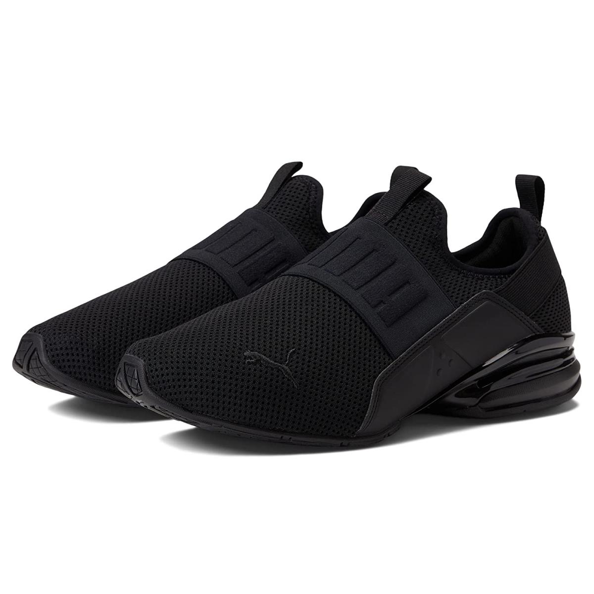 Man`s Sneakers Athletic Shoes Puma Axelion Slip-on PUMA Black