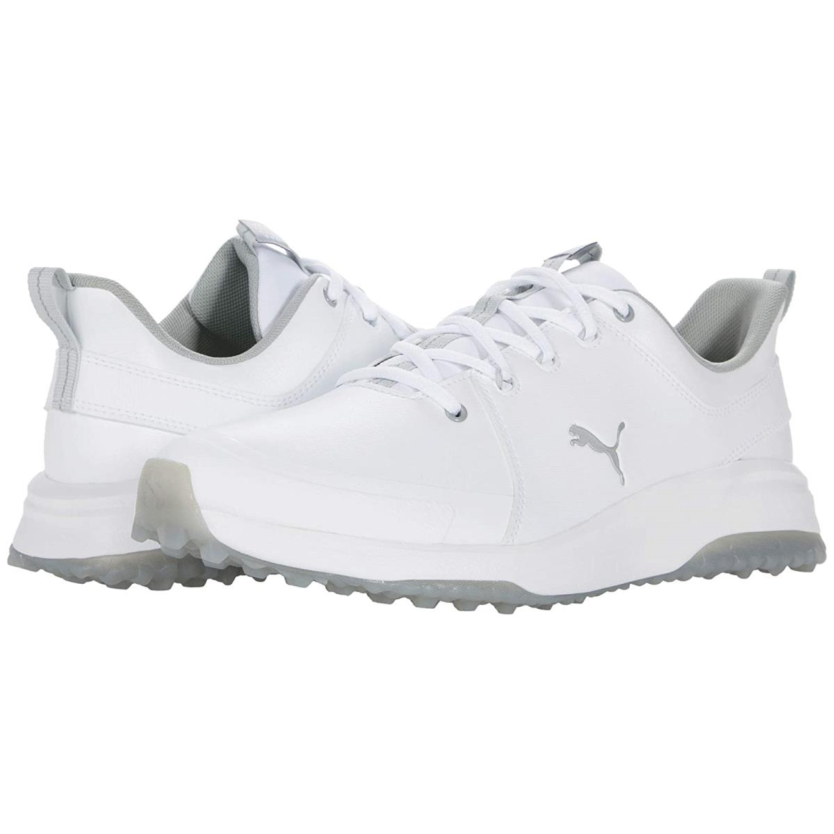 Man`s Sneakers Athletic Shoes Puma Golf Grip Fusion Pro 3.0 Puma White/Puma Silver/Quiet Shade