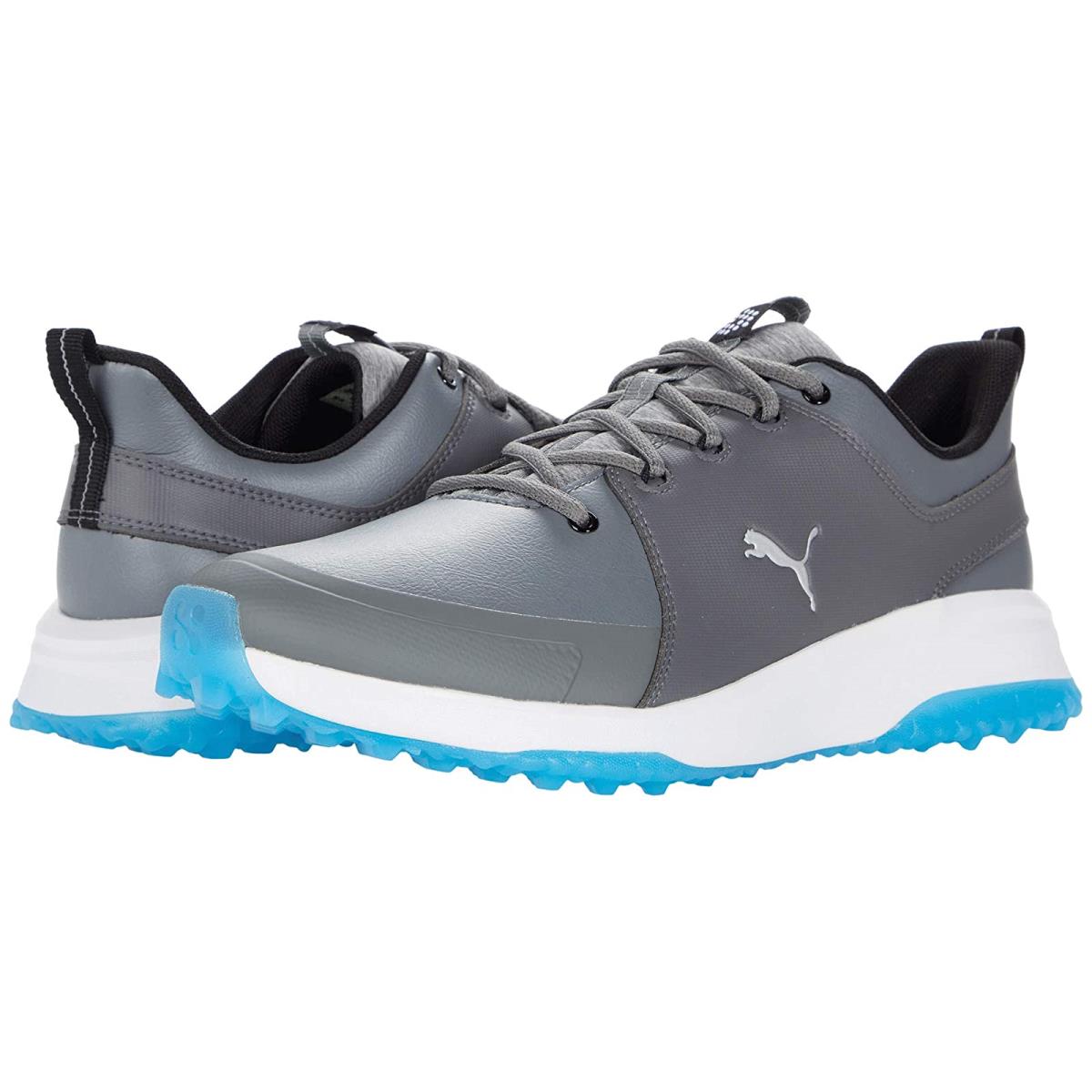 Man`s Sneakers Athletic Shoes Puma Golf Grip Fusion Pro 3.0 Quiet Shade/Puma Silver/Ibiza Blue