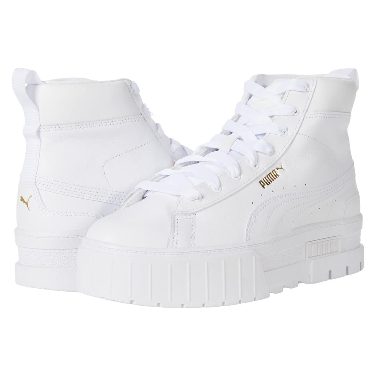 Woman`s Sneakers Athletic Shoes Puma Mayze Mid PUMA White