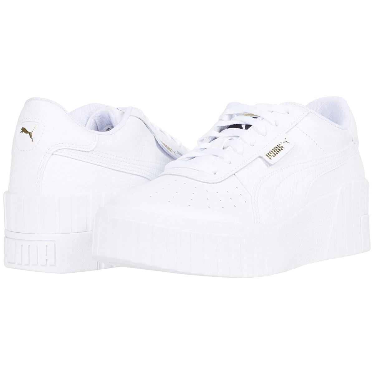 Woman`s Sneakers Athletic Shoes Puma Cali Wedge Puma White/Puma White