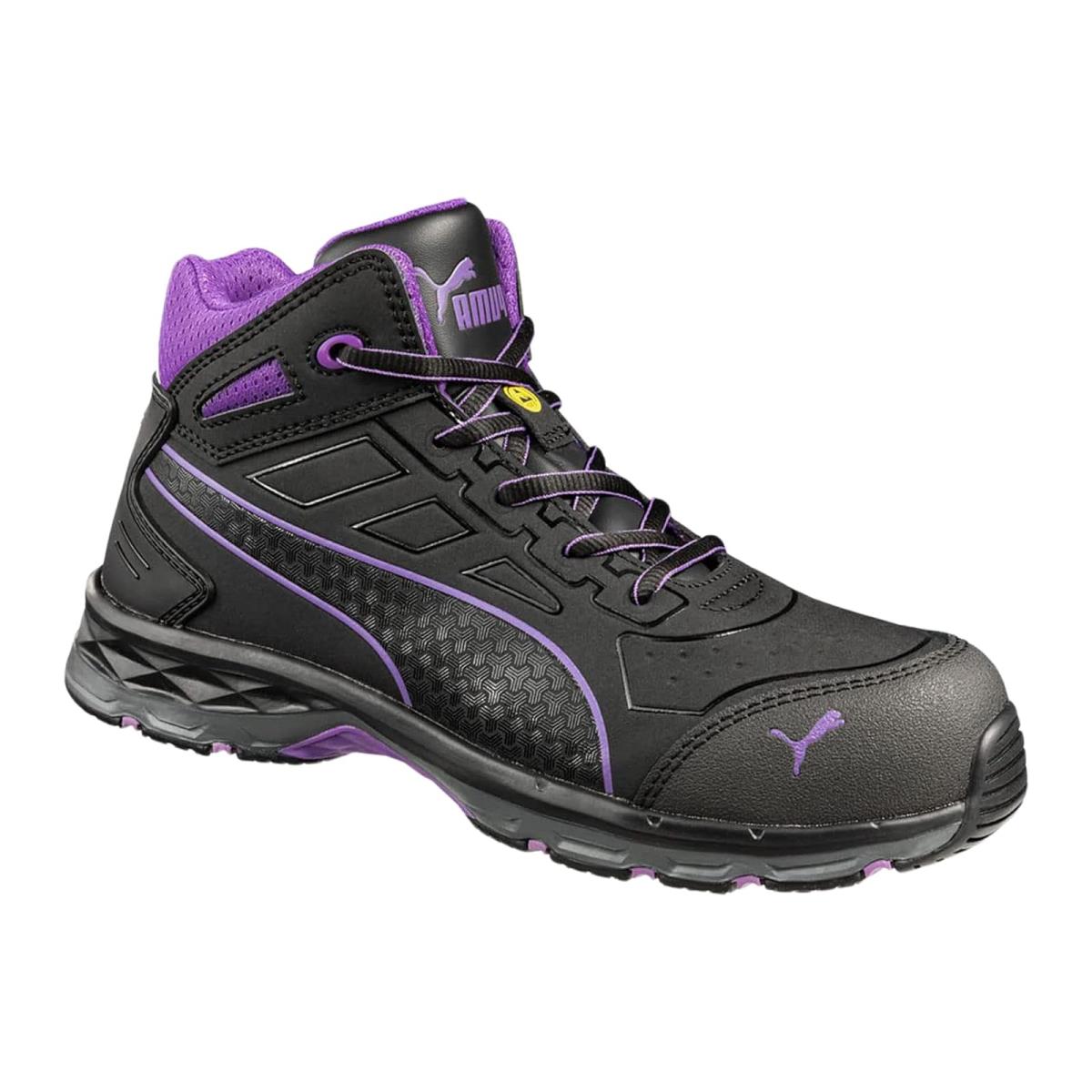 Woman`s Sneakers Athletic Shoes Puma Safety Stepper 2.0 Mid Black/Lavender