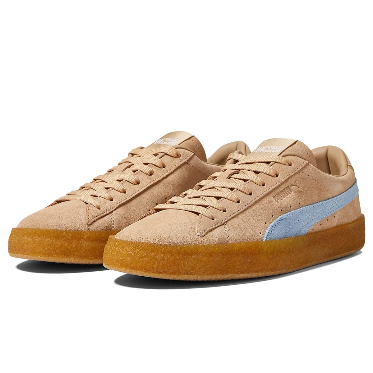 Man`s Sneakers Athletic Shoes Puma Suede Crepe Kitsune Travertine/Chambray Blue