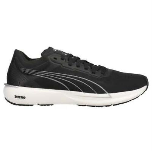 Puma Liberate Nitro Lace Up 194458-10 Liberate Nitro Lace Up Womens Running Sneakers Shoes - Black