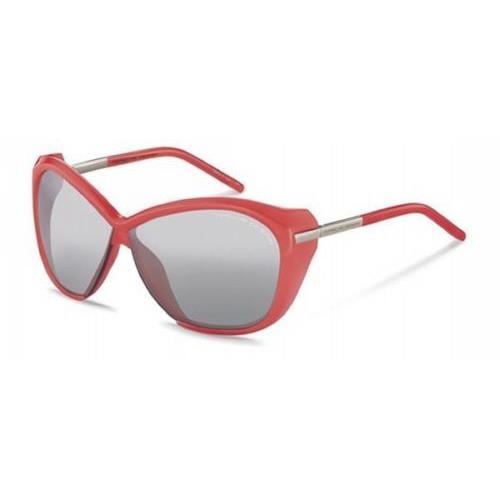 Porsche Design 8603 A-115 Coral/grey Mirrored Sunglasses