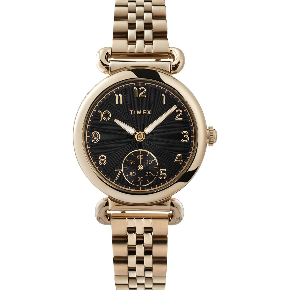 Timex Model 23 33mm Black Gold Women`s Watch