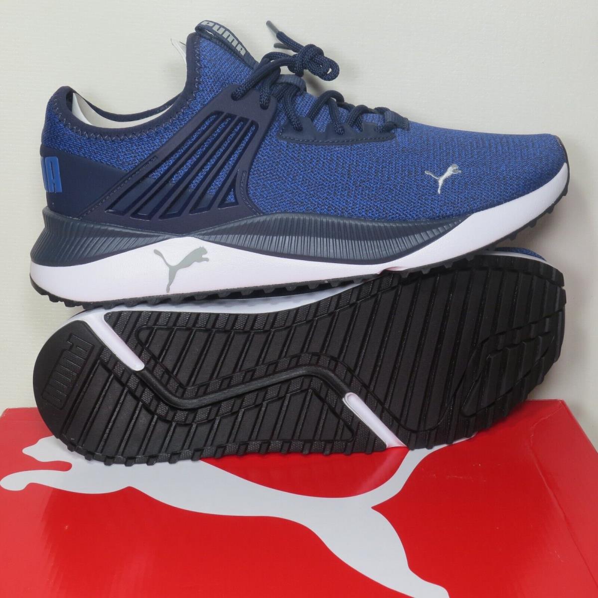 Puma Pacer Future Knit Training Shoes Blue White 380603-01 Mens Size 12 ...
