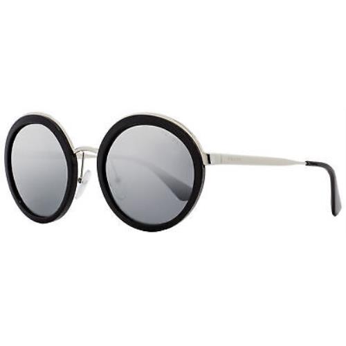 Prada Round Sunglasses SPR50T 1AB-6N2 Black/palladium 54mm PR50TS ...