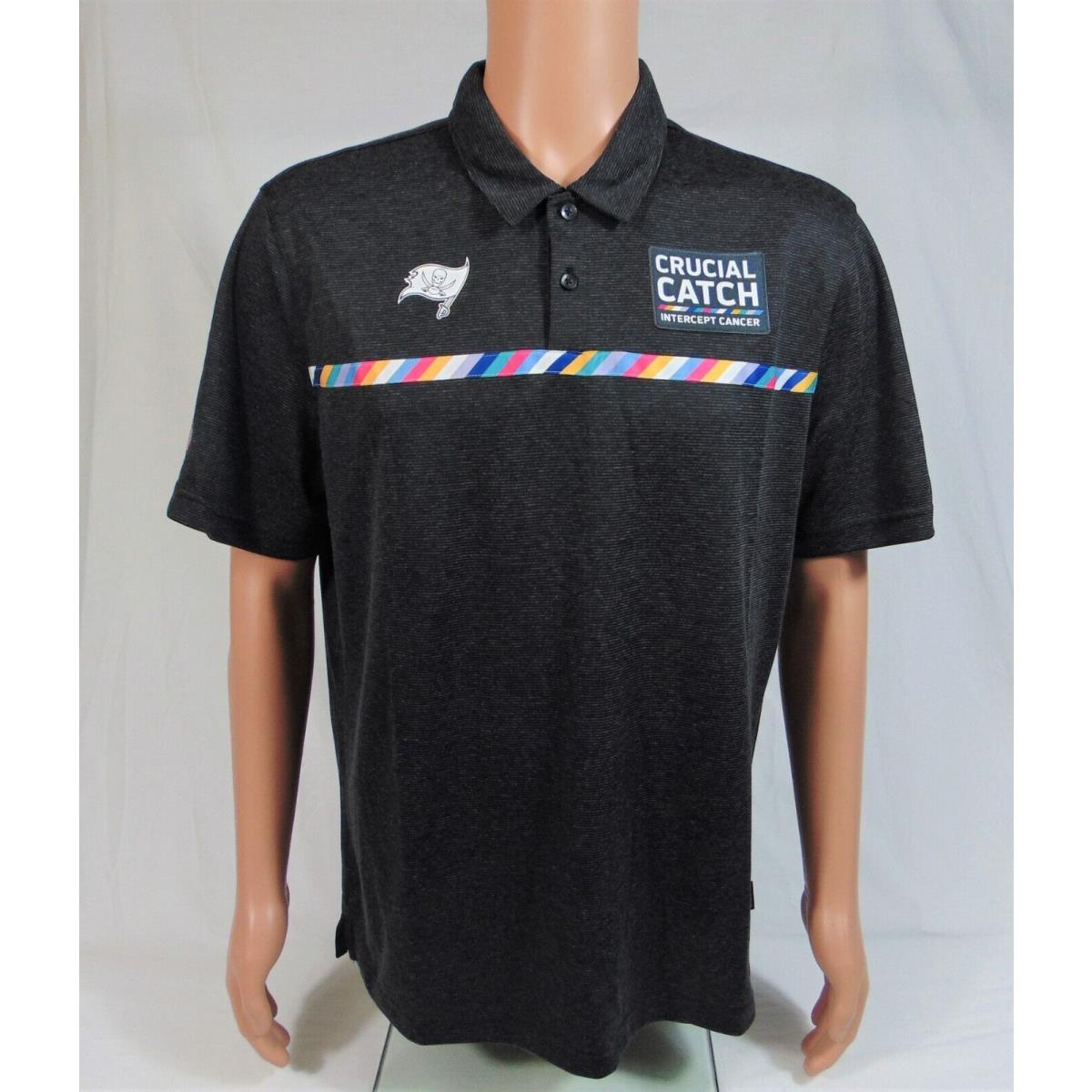 Nike Nfl Crucial Catch Tampa Bay Buccaneers Polo Shirt Sz M NKF9 00A Rare