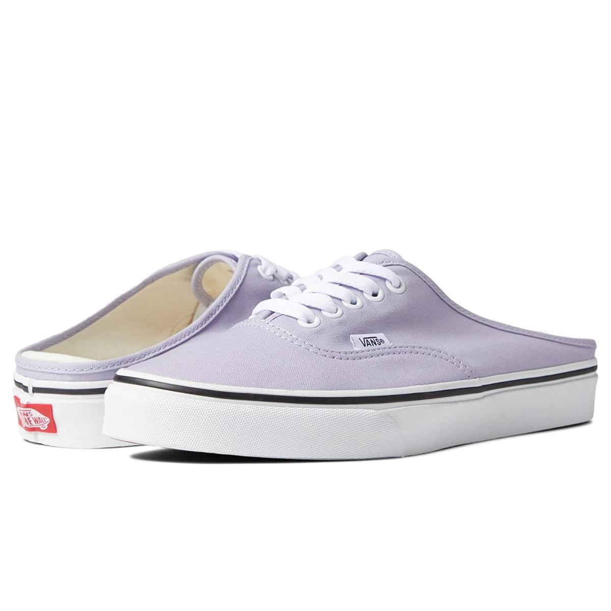 Unisex Sneakers Athletic Shoes Vans Mule (Canvas) Languid Lavender/True White